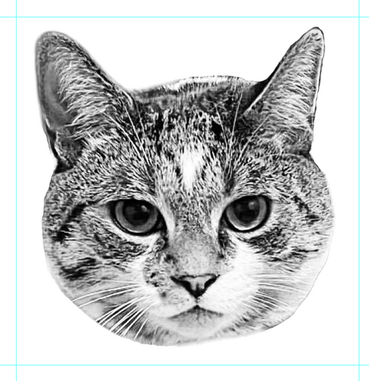 PawsKnow Custom Pet Portrait Rubber Stamp