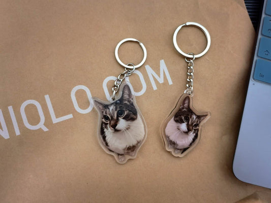 PawsKnow Custom Pet Portrait Key Chain